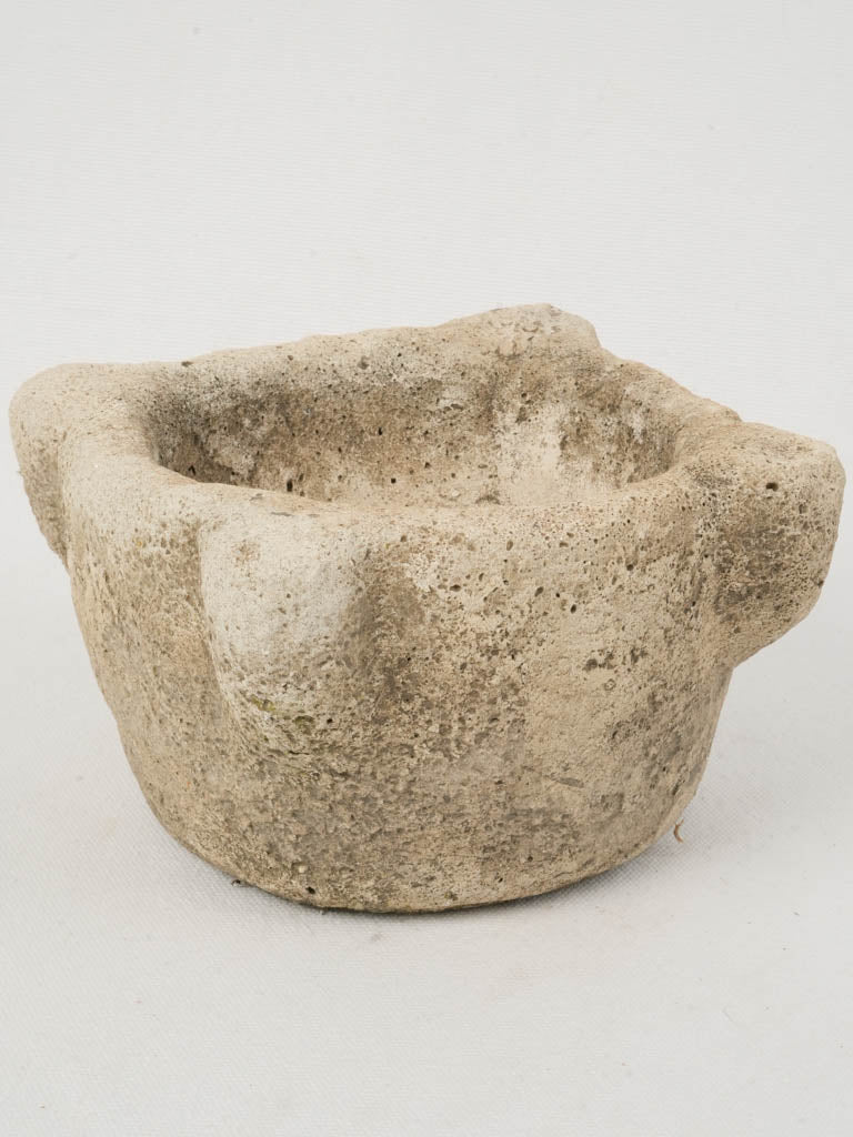 Authentic historic antique stone mortar