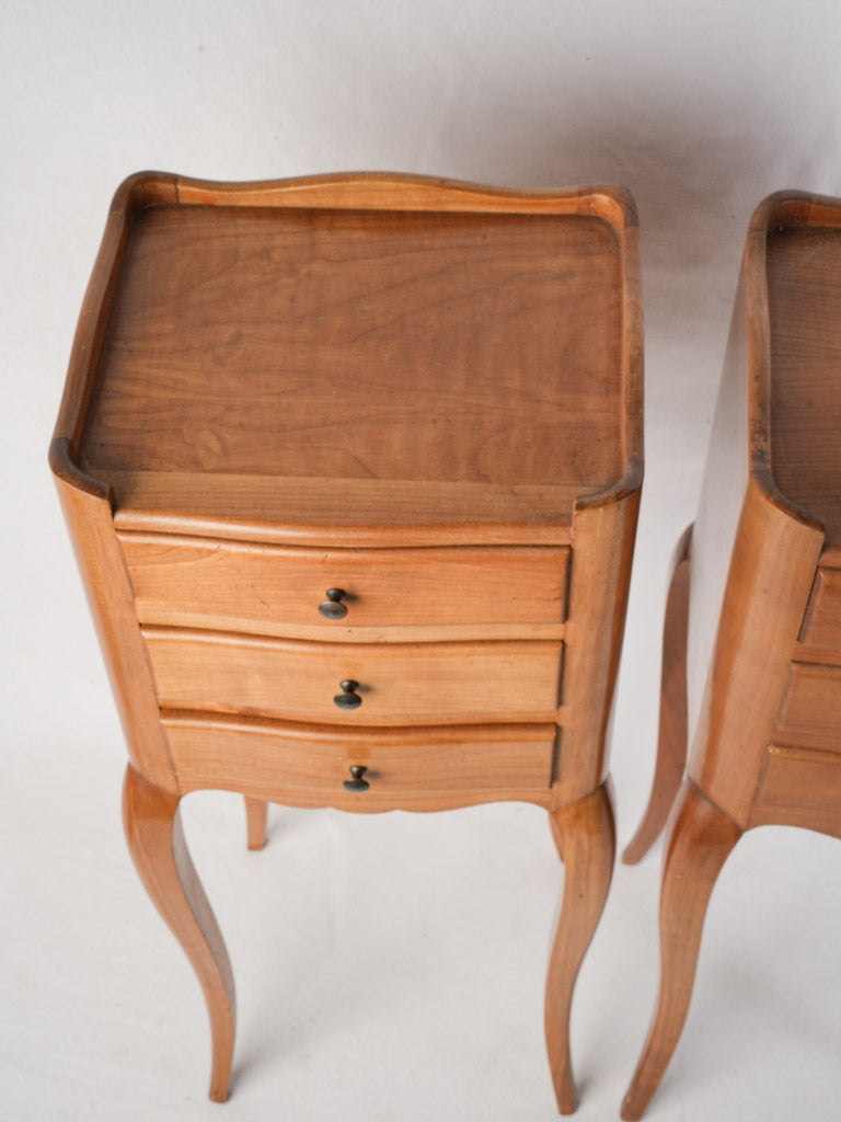 Understated ornate metal pull tables  
