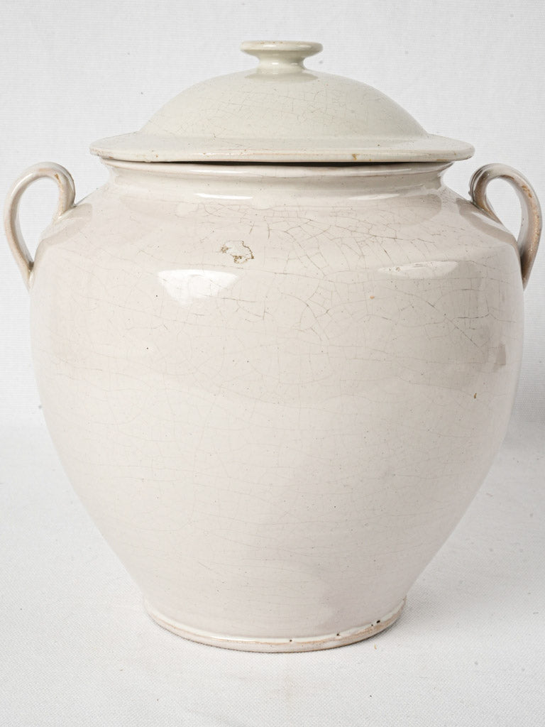 Elegant terracotta confit jar