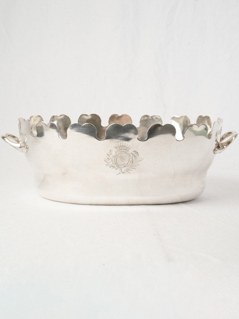 Ornate twin ring handles cooler
