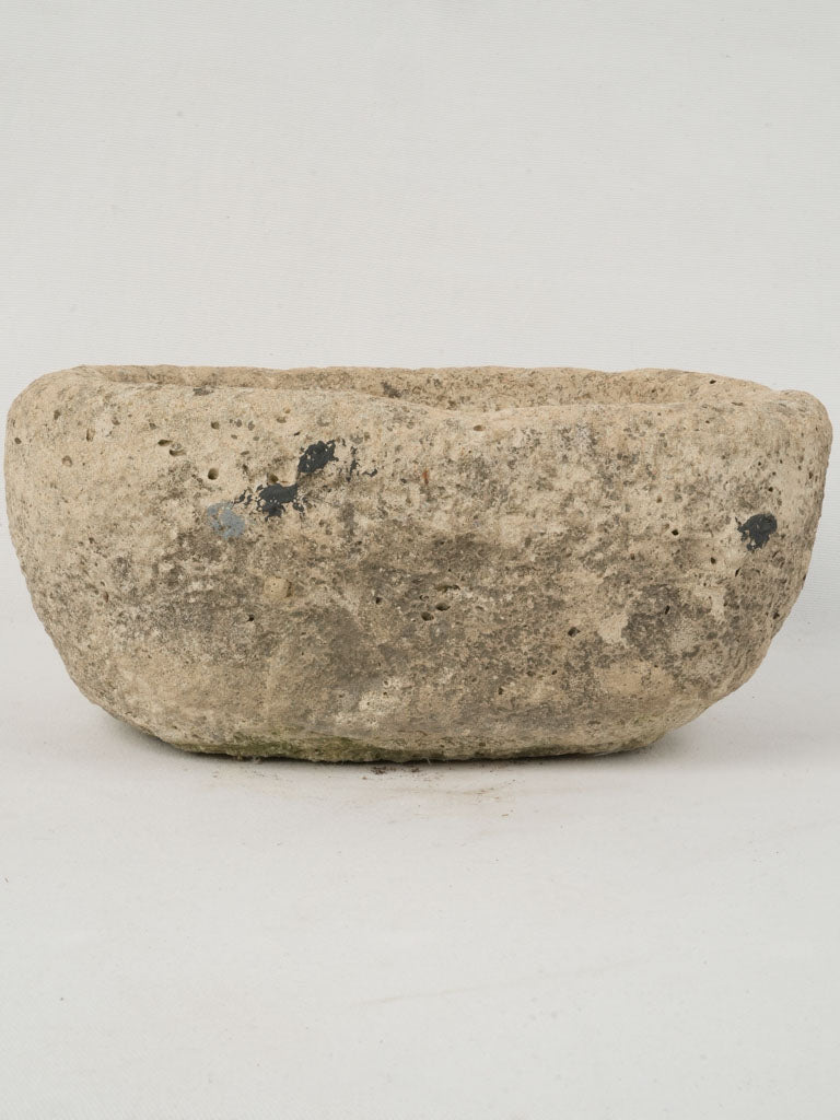 Durable weathered French stone planter
