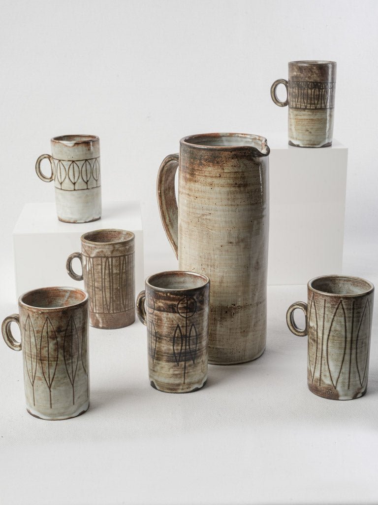 Vintage French ceramic juice set