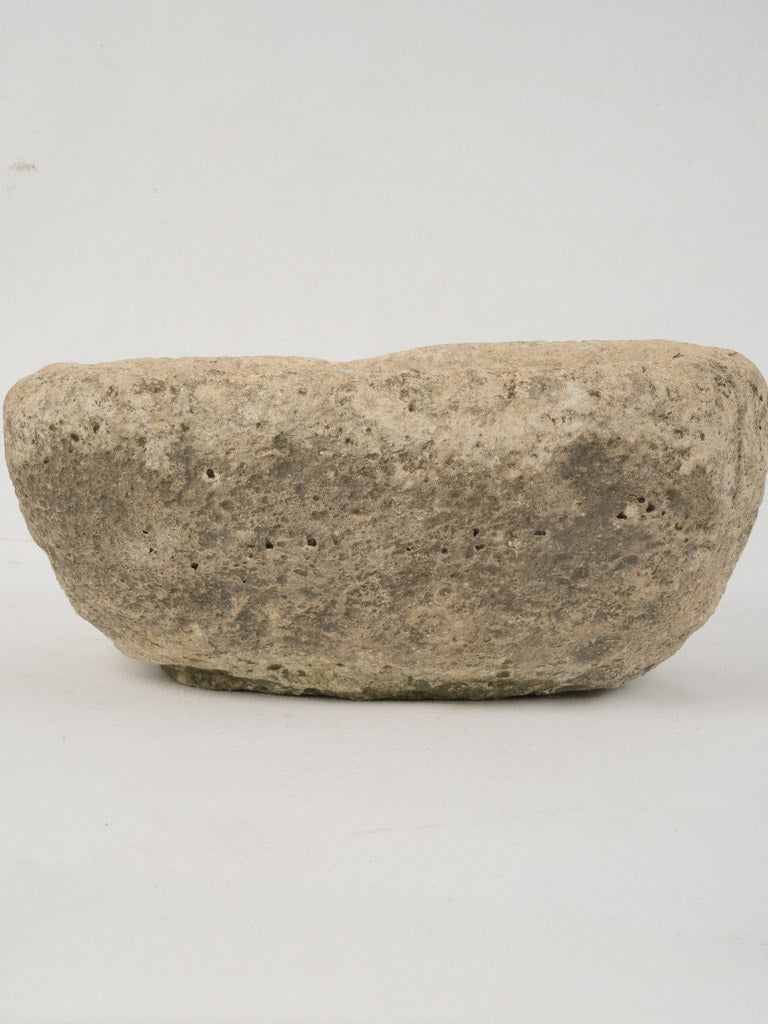 Sturdy antique oval stone planter