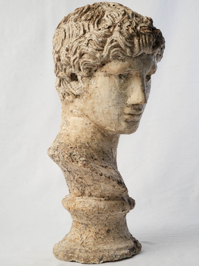 Timeless vintage bust decor.