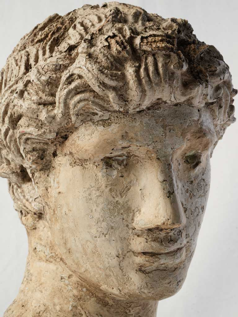 Elegant plaster statuary piece.