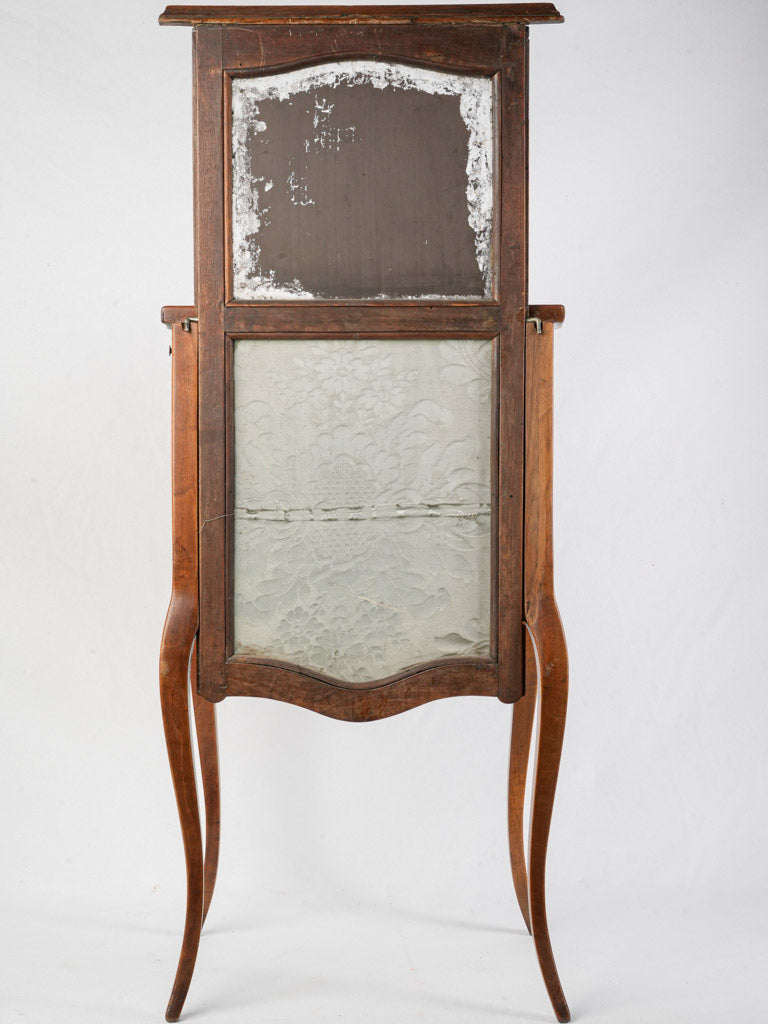 Foxed mercury glass mirror vanity