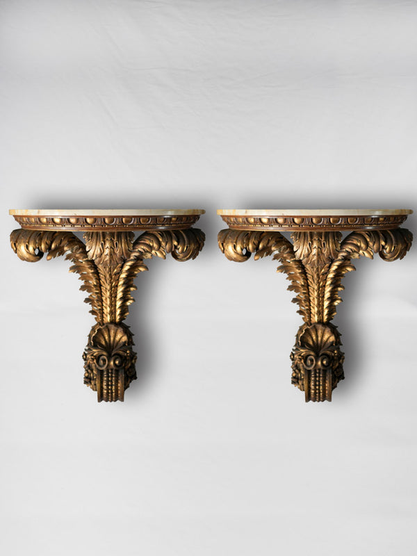 Grand Scale Gilded Brackets