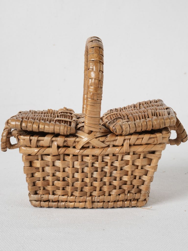 Endearing antique French toy basket