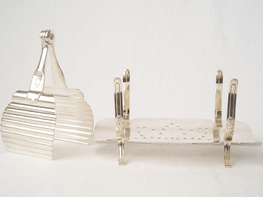 Art Deco Christofle Silver-Plated Asparagus Service from an Ocean Liner - 8¼"