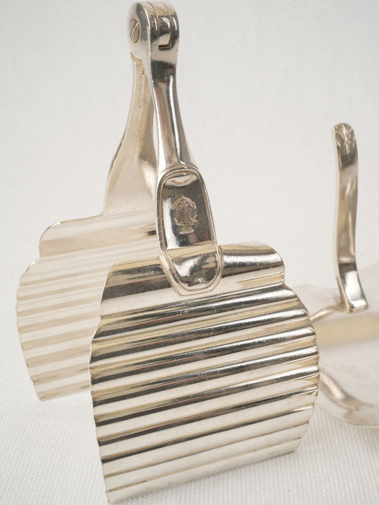 Art Deco Christofle Silver-Plated Asparagus Service from an Ocean Liner - 8¼"