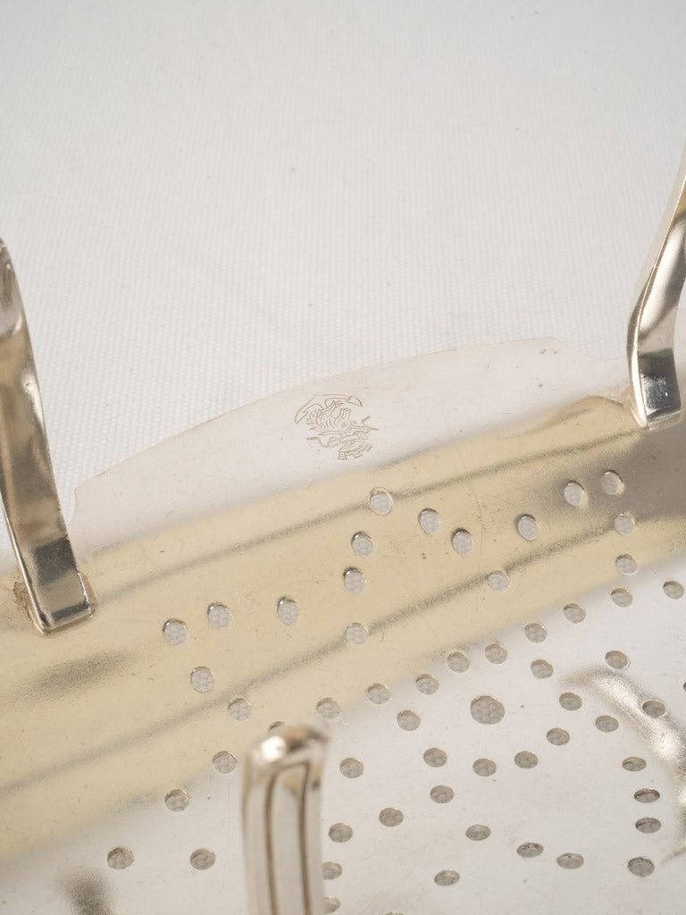 Art Deco Christofle Silver-Plated Asparagus Service from an Ocean Liner - 8¼"