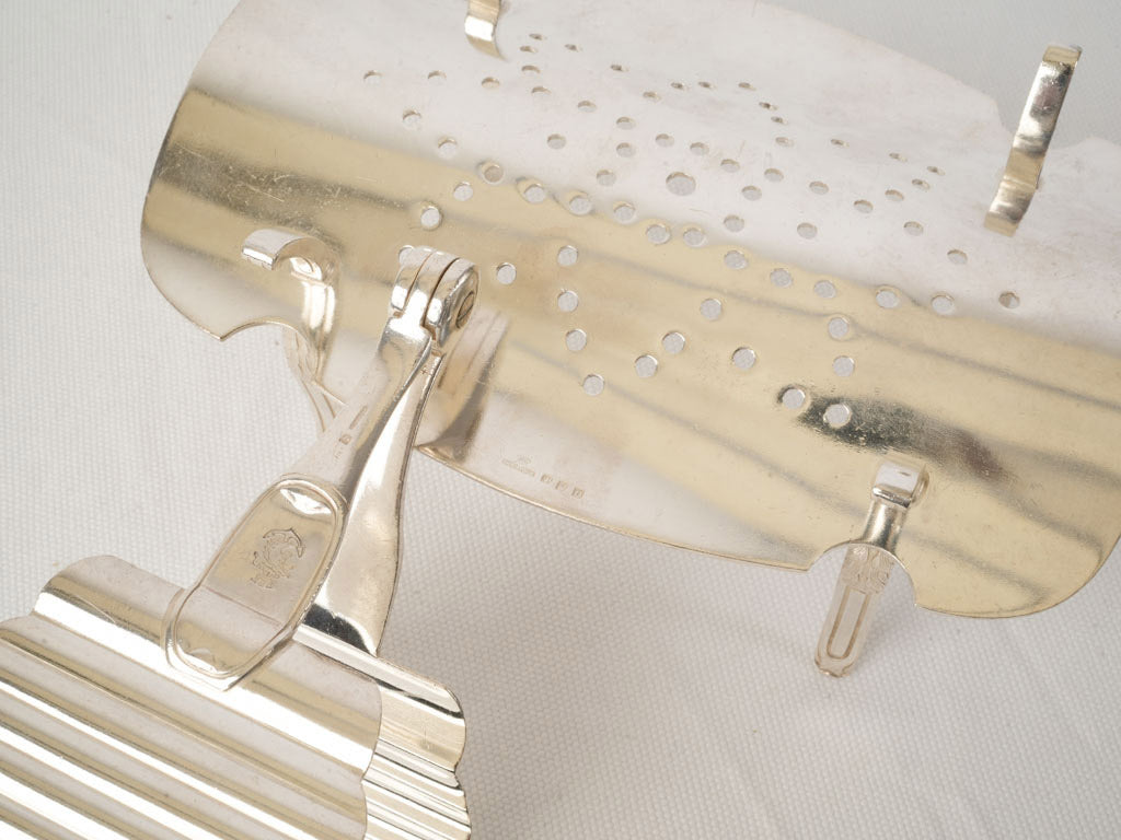 Art Deco Christofle Silver-Plated Asparagus Service from an Ocean Liner - 8¼"