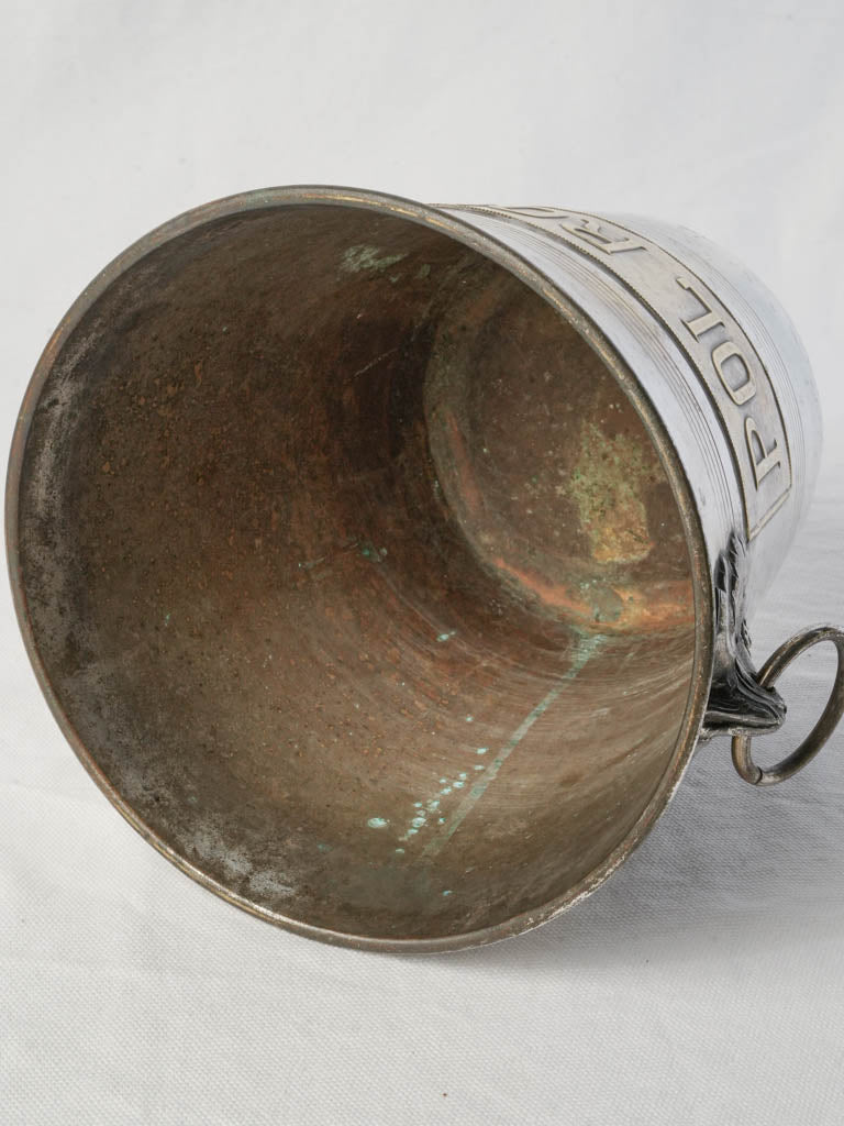 Pol Roger Silver Plated Champagne Bucket c.1900- 8¾"
