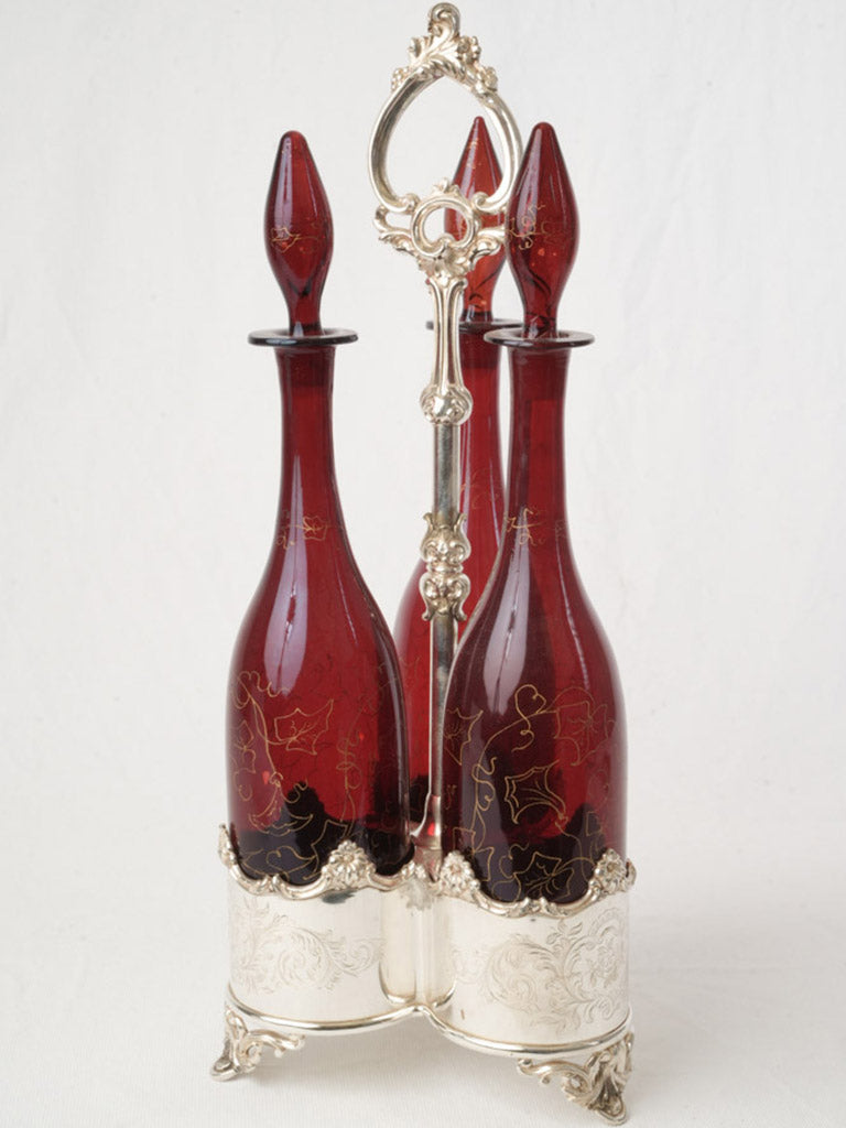 Antique English drinkware set