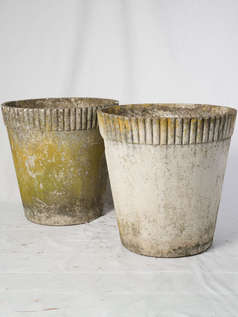 Vintage Swiss fiber cement planters