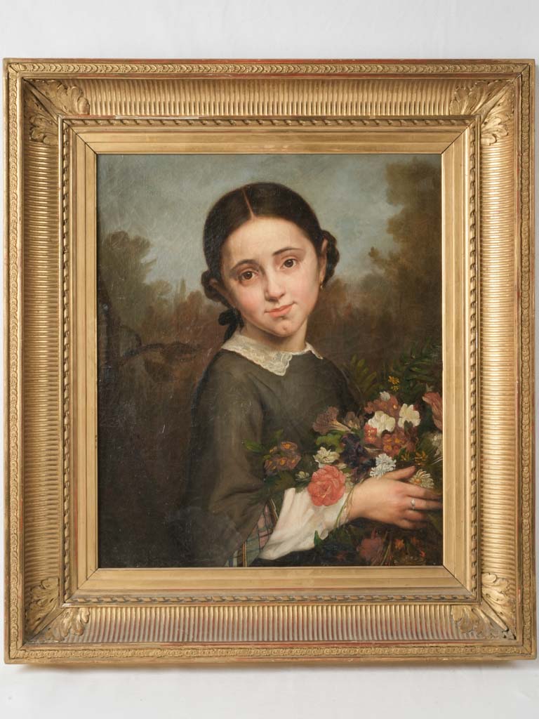 Vintage gilded sister canvas art