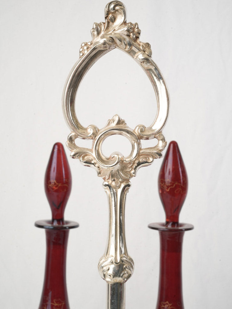 Richly colored ruby glass