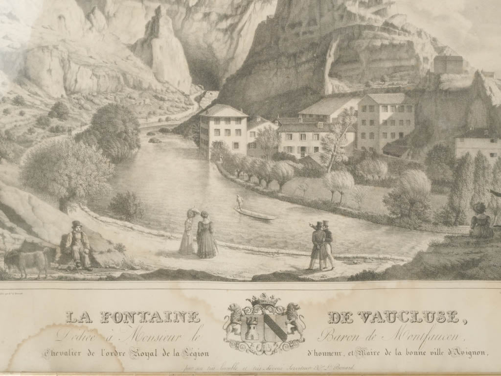 Exquisite Glass-Encased Historical Engraving