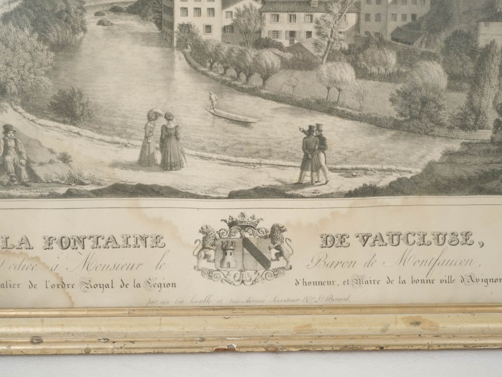 Rare Framed Engraving from 18th Century
