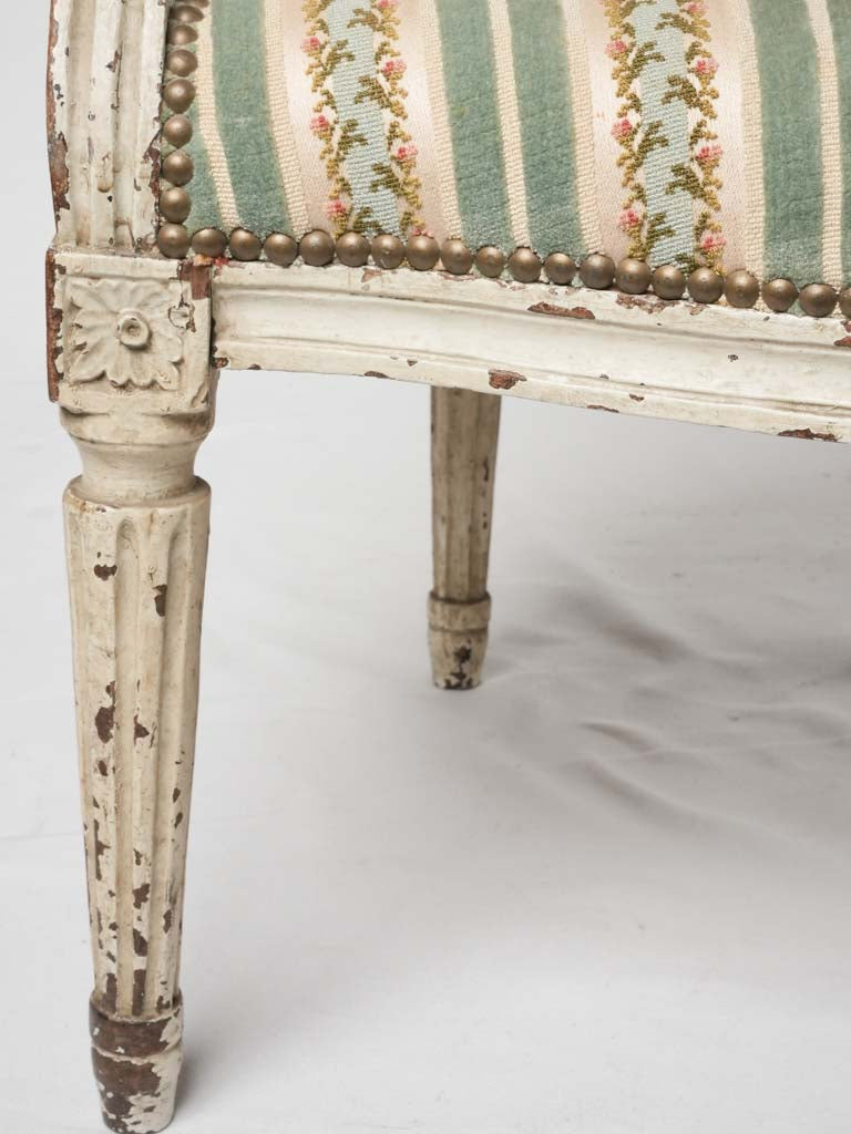 Set of 4 Louis XVI square back armchairs