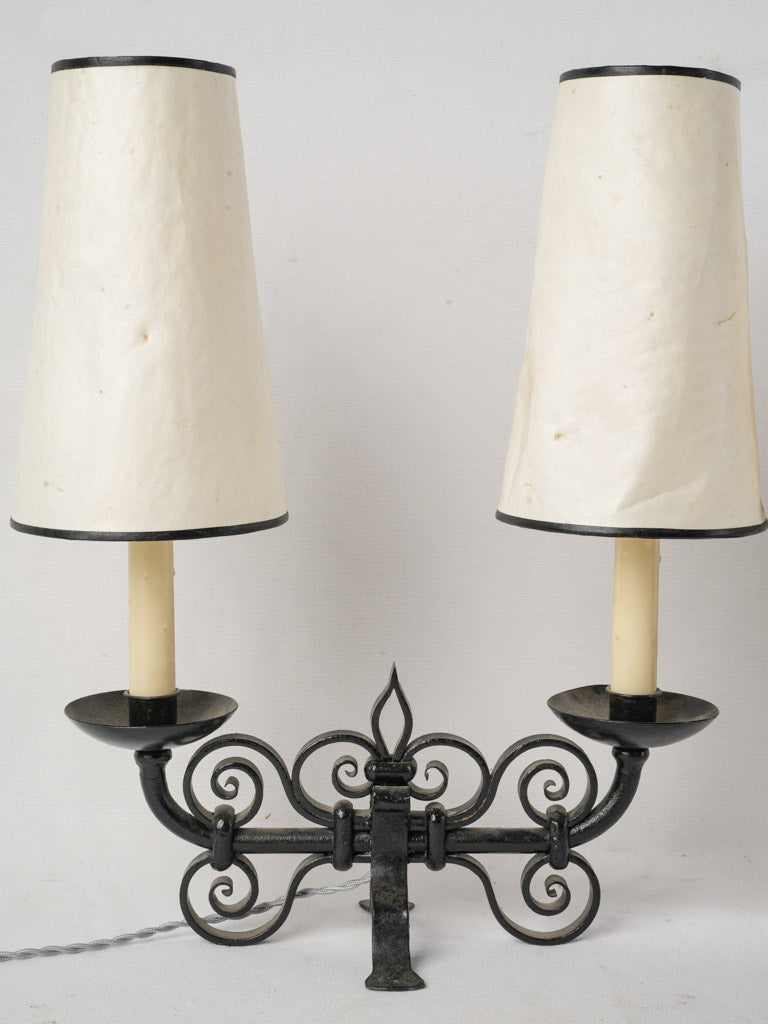 Decorative vintage French iron lighting  