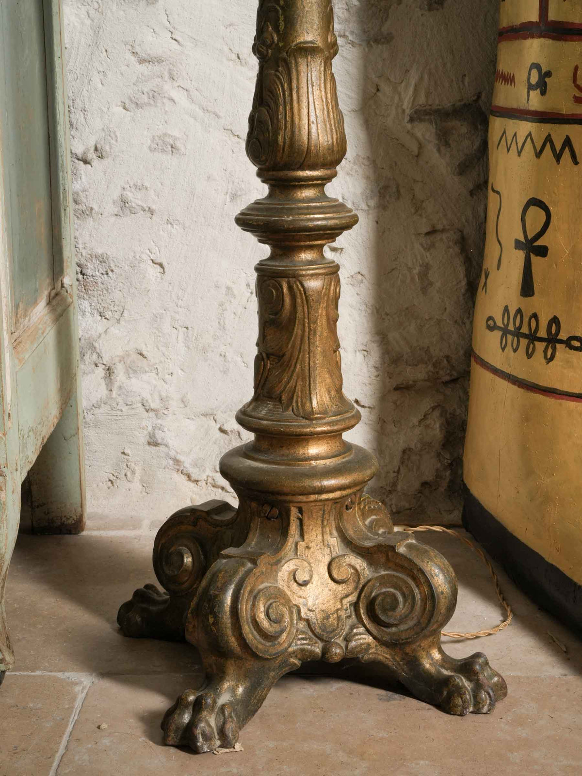 French Cast-Steel Street-Lamp Study Converted into a Floor Lamp, circa 1920 - 76¾"