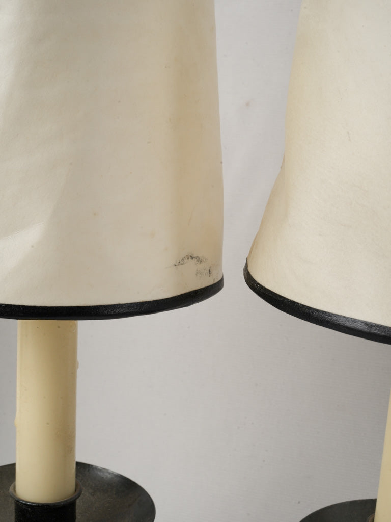 Artistic sculptural French table lamps  