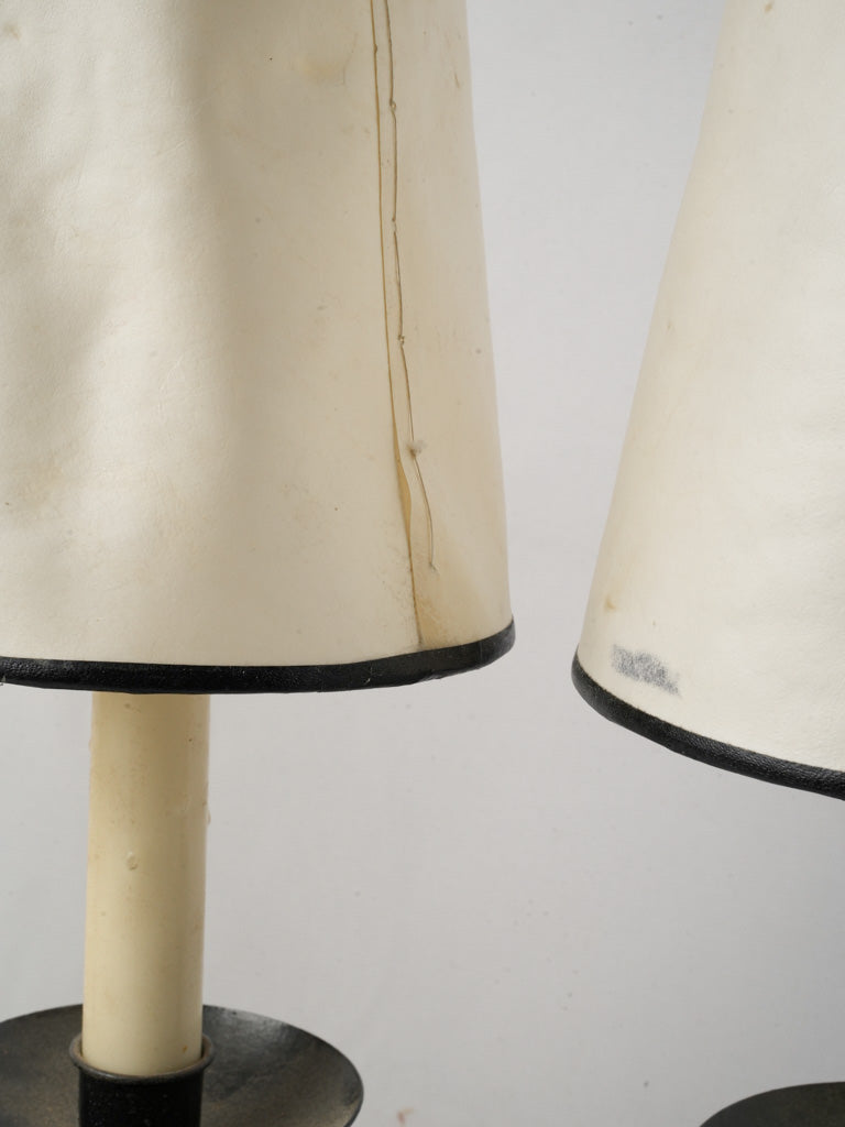 Stylish volute iron base lamps  