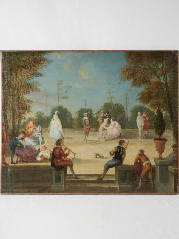 Exquisite, antique French oil-on-canvas paintings