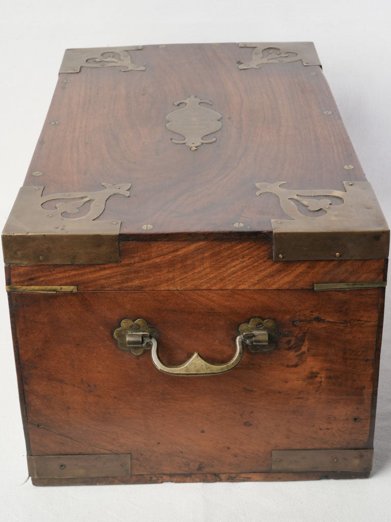 Decorative brass plating chest