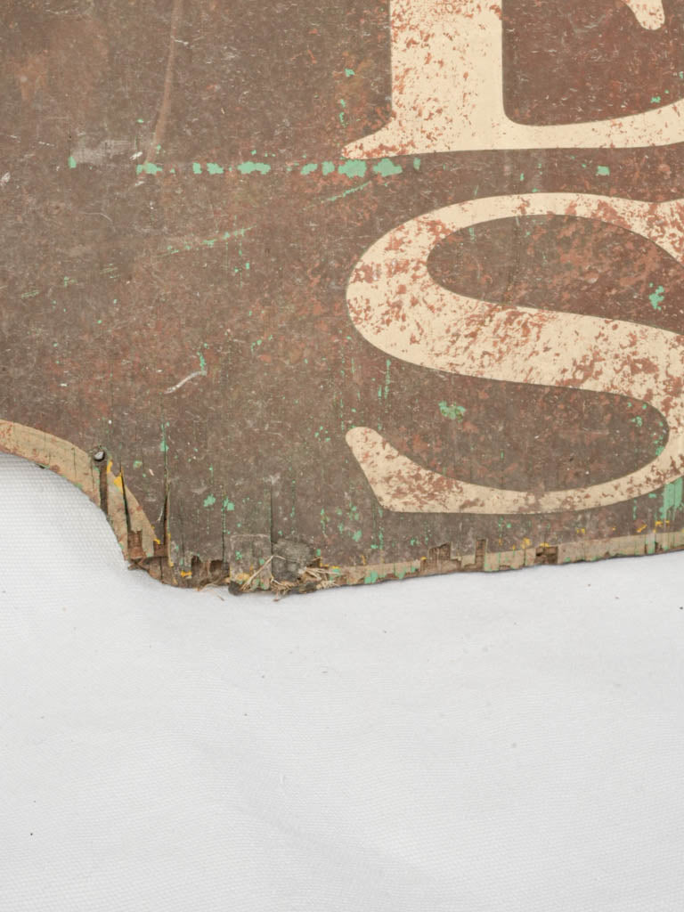Aged, Rustic, Vintage, Antique, Provenance, French, Double-Sided Sign