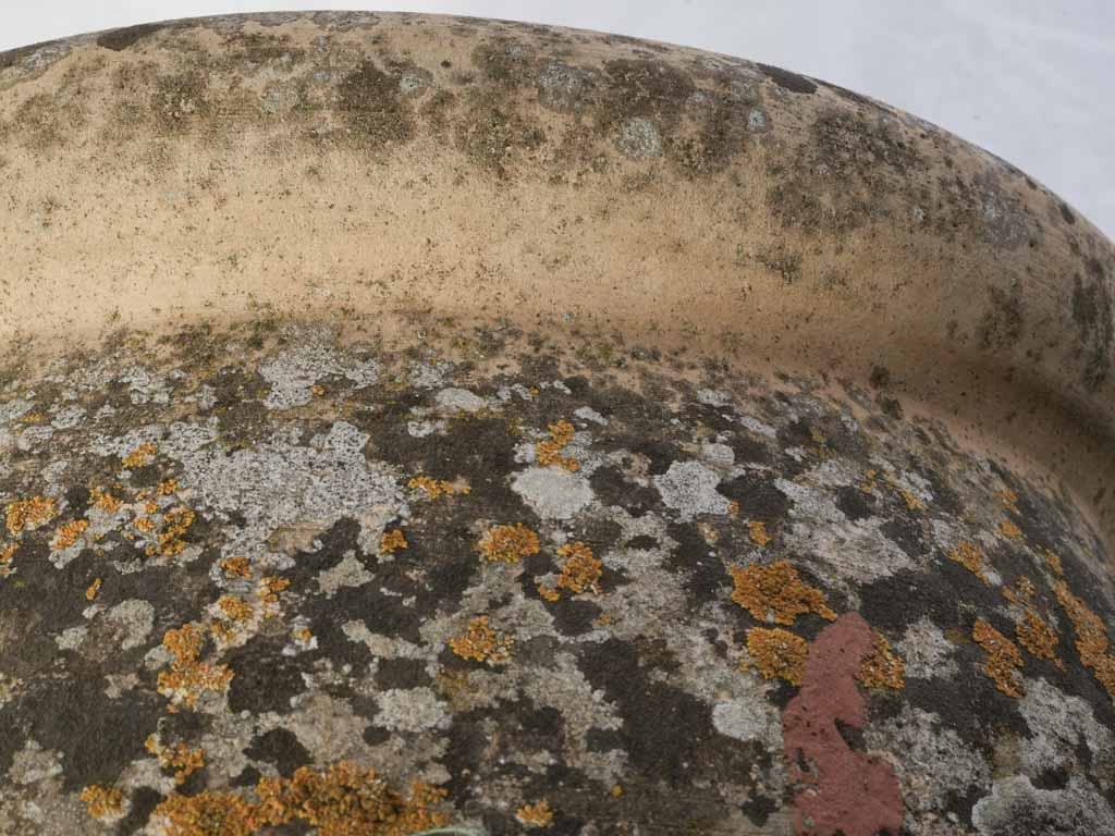 Generous rimmed terracotta jar