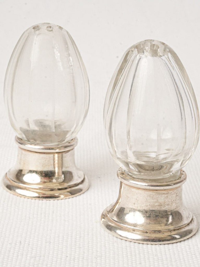 Lobed glass salt holder