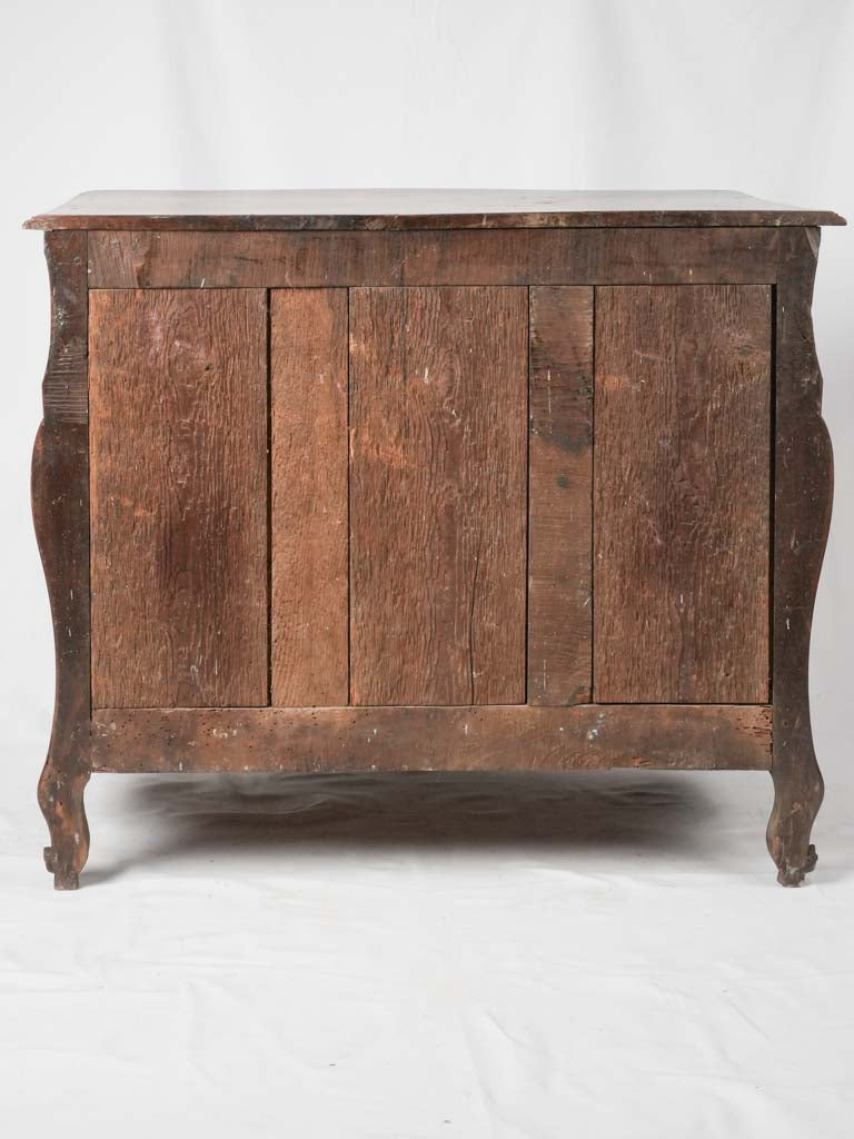 Grand age-worn walnut commode