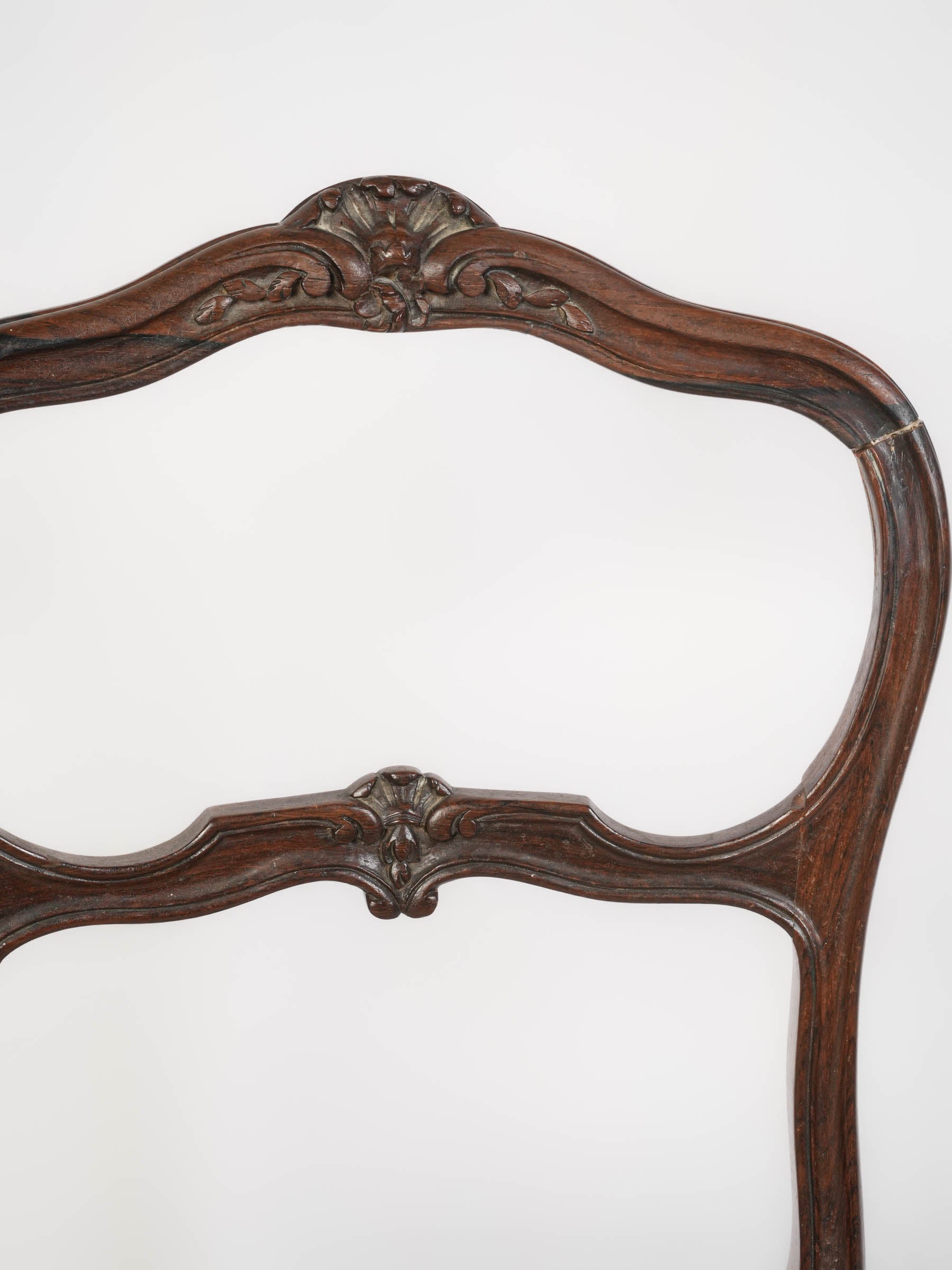 Stately cabriole legs French chair