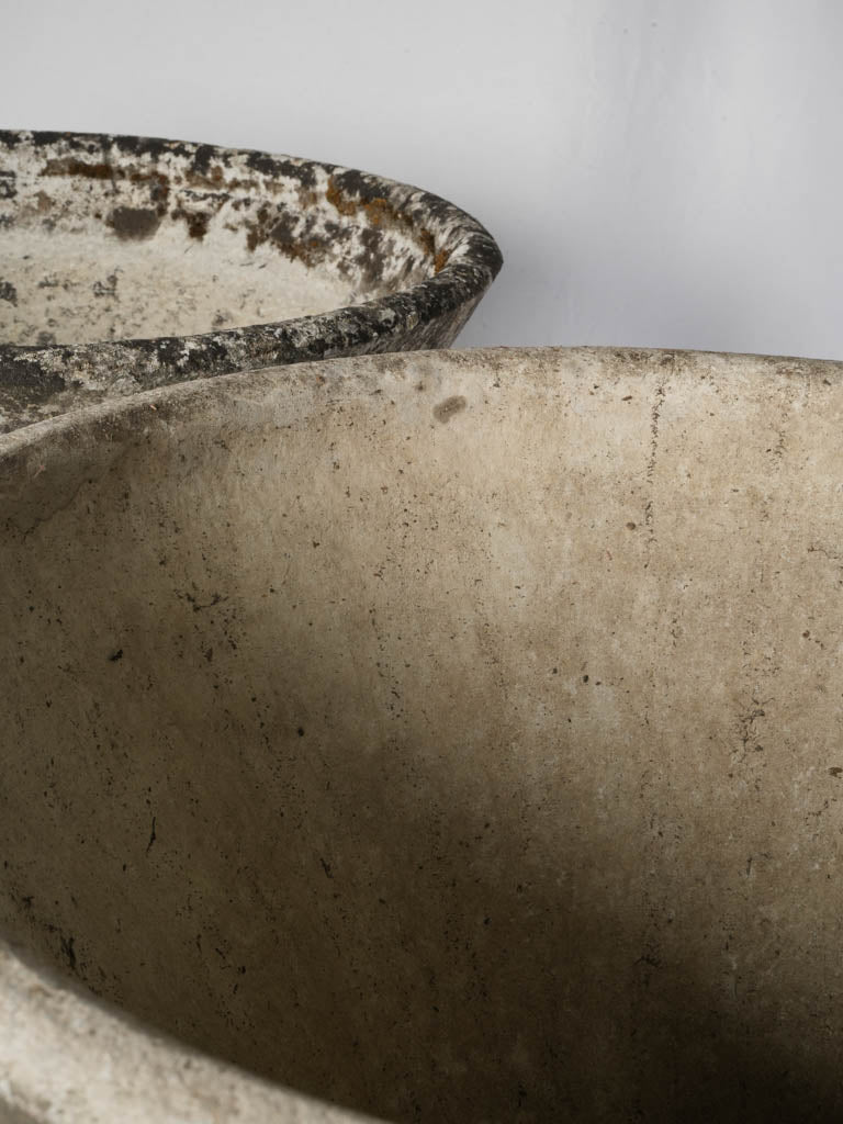 Elemental modernist garden vessels