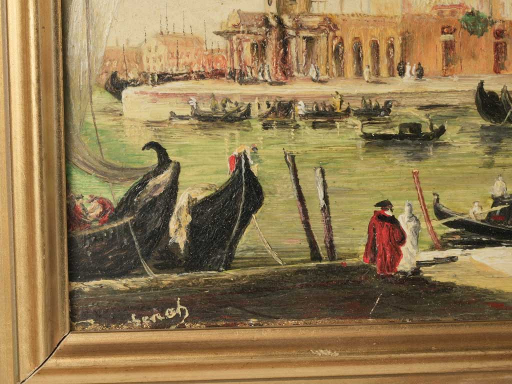 Gilt-framed early 20th-century painting