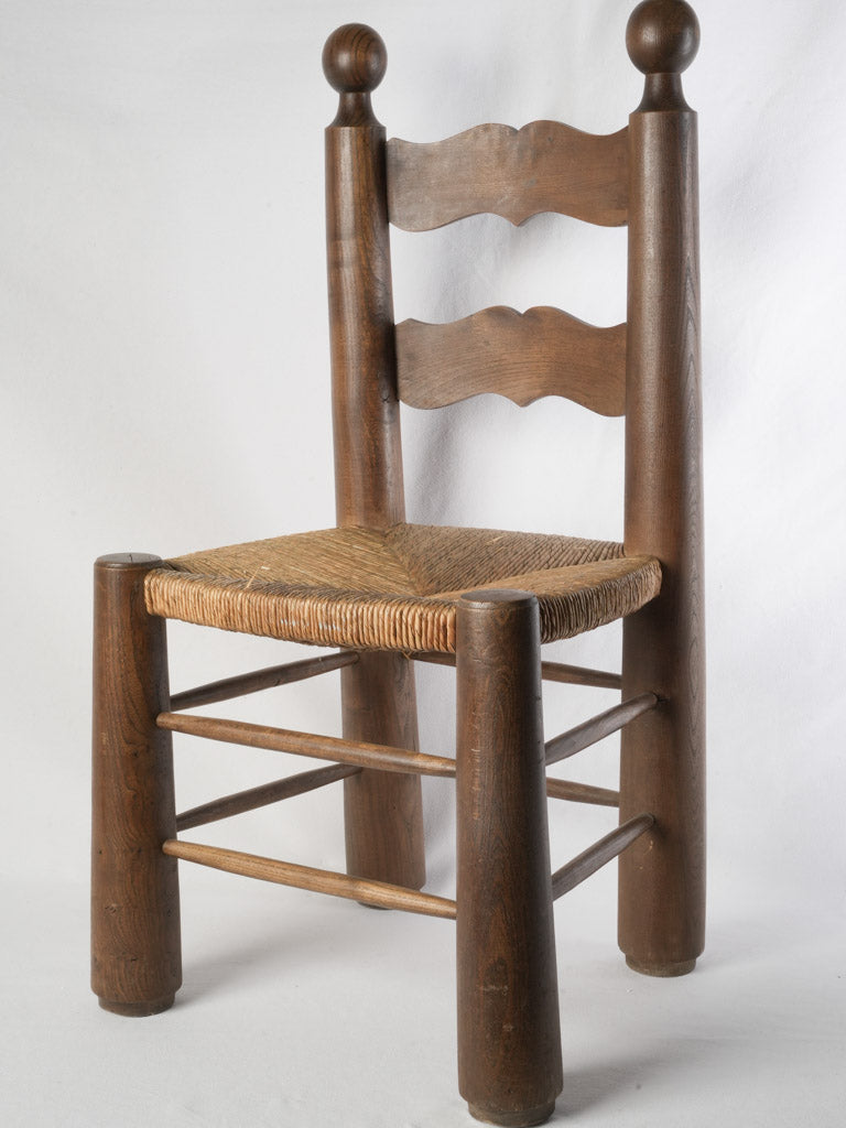Vintage robust oak chair