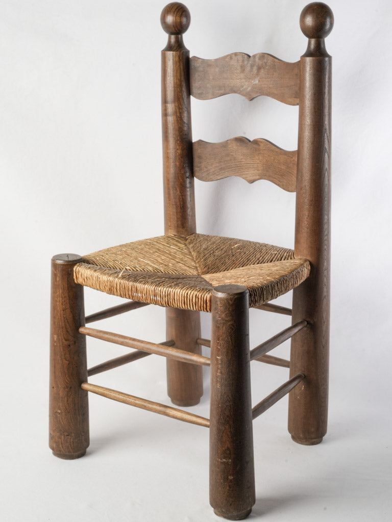 Mid-century oak chair distinctive