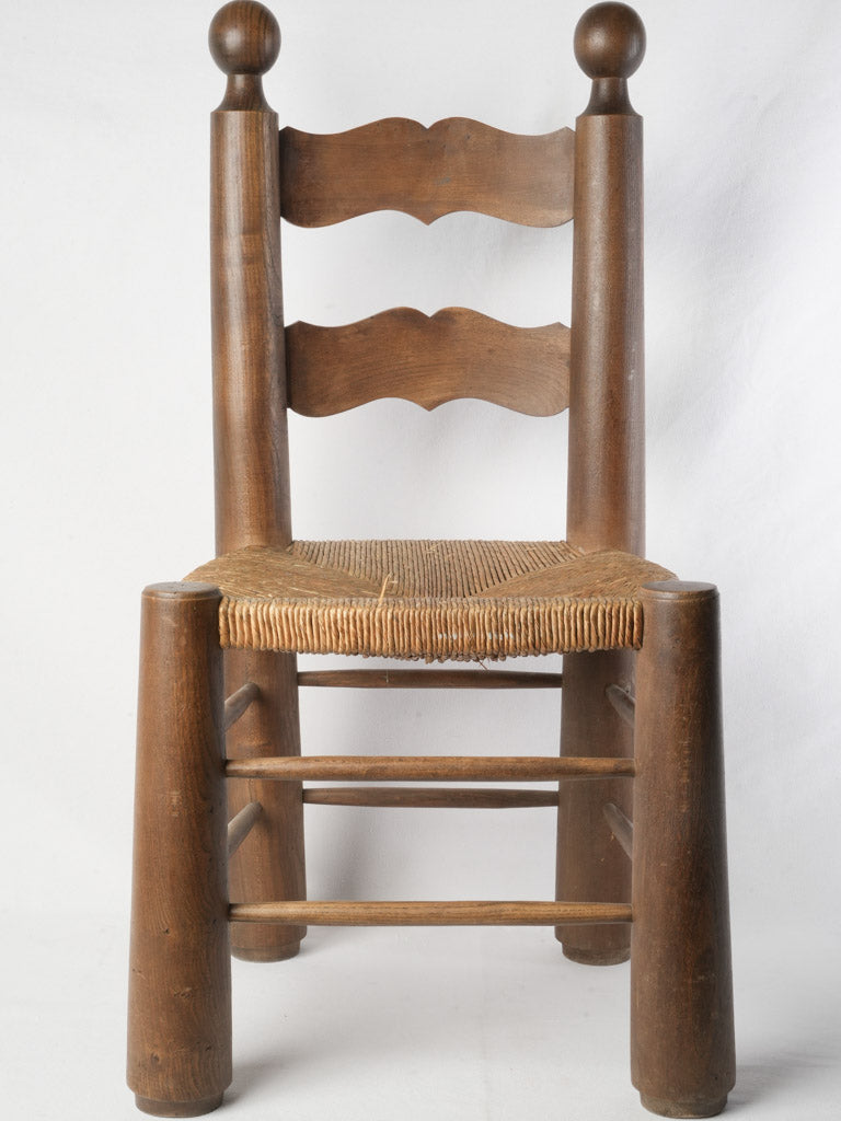 Rustic oversized oak chair