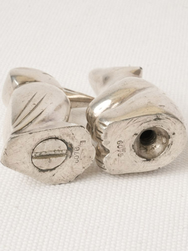 Petite Gallia Christofle Art Deco Salt & Pepper Shakers – Bear & Woodpecker - 2¼"