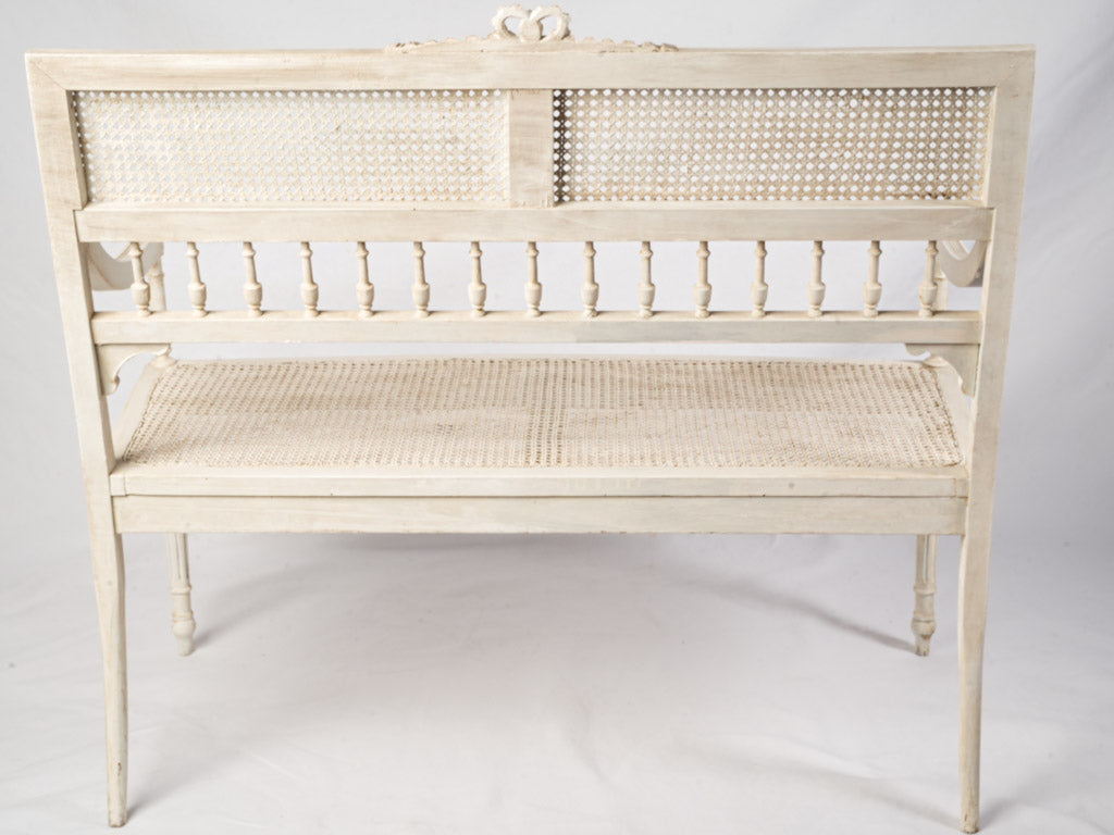 Charming patina style bench
