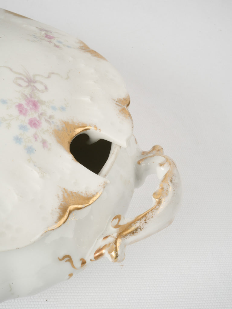 Exquisite antique floral dinner set