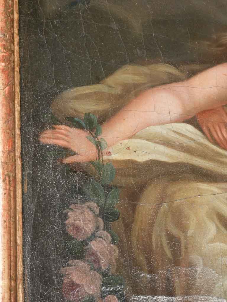 Vintage classical-style Trumeau mirror