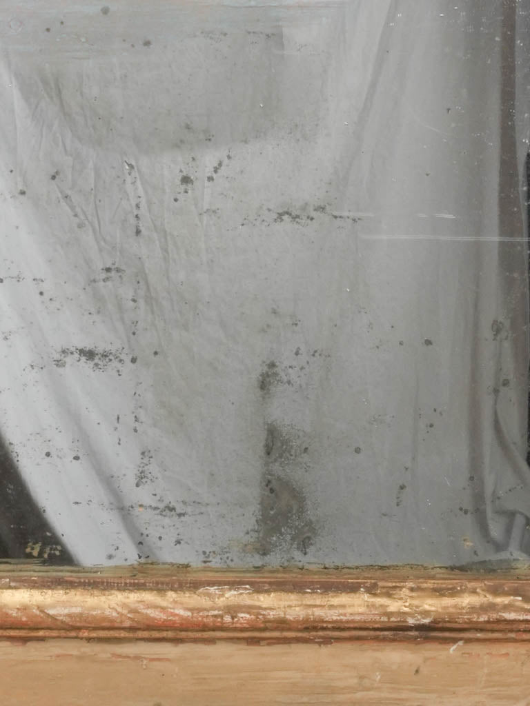 Aged finish Trumeau decorative mirror