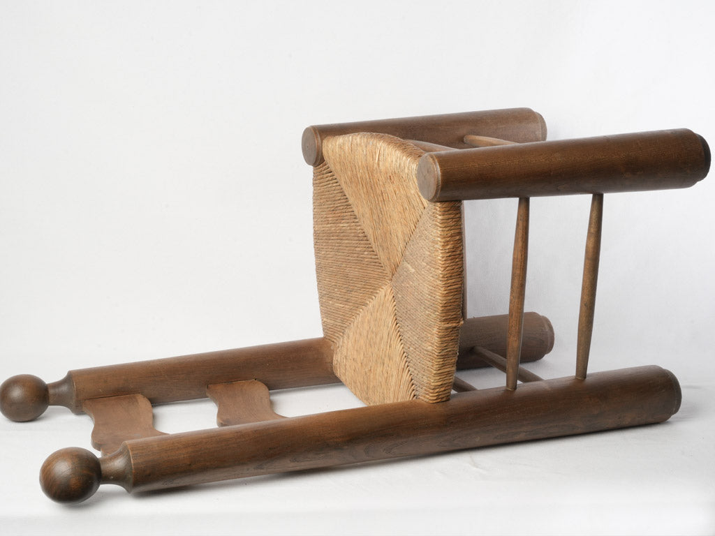 Inviting rustic oak chair