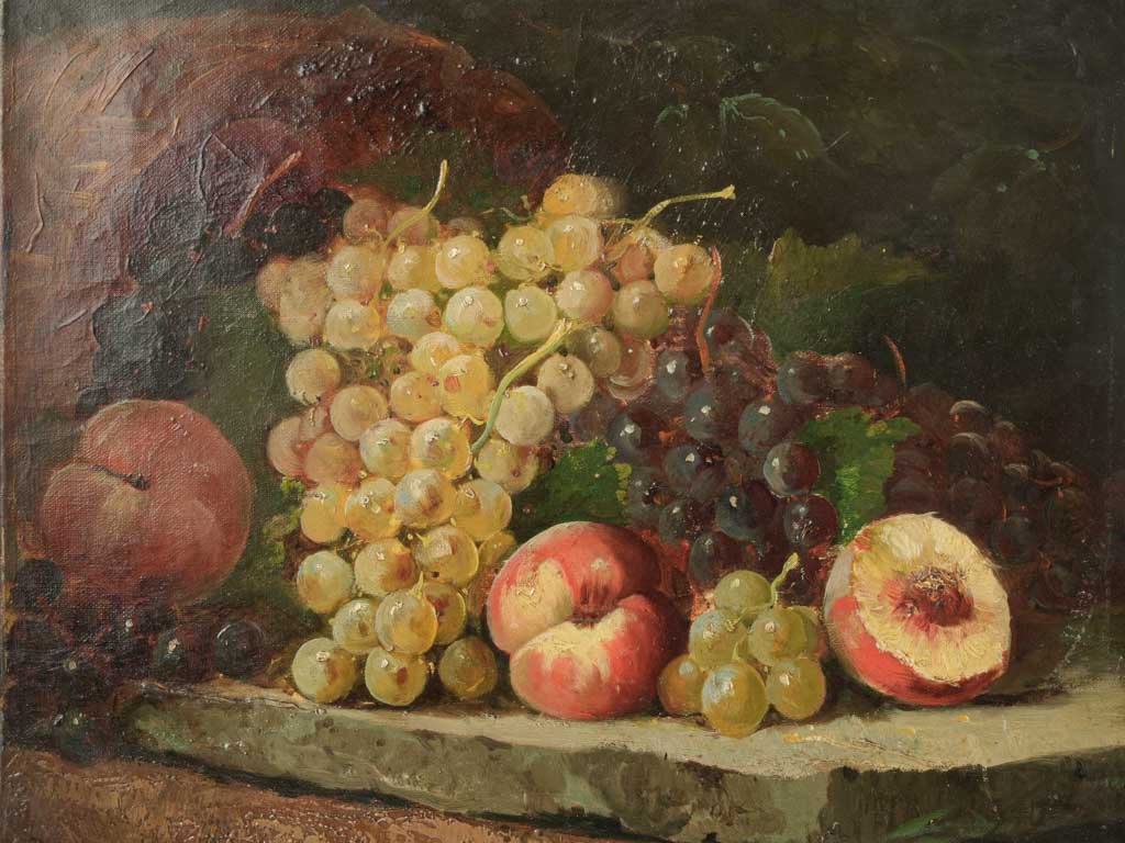 Realistic vintage oil painting