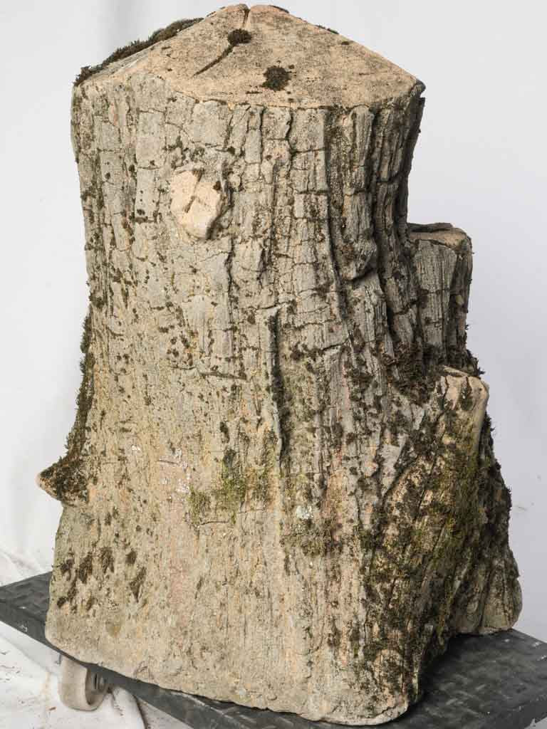 Aged French faux bois ornament