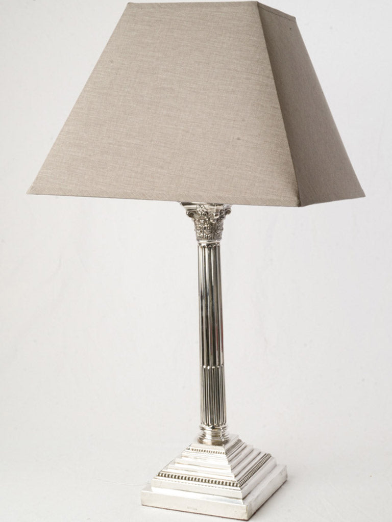 Edwardian Corinthian column lamp