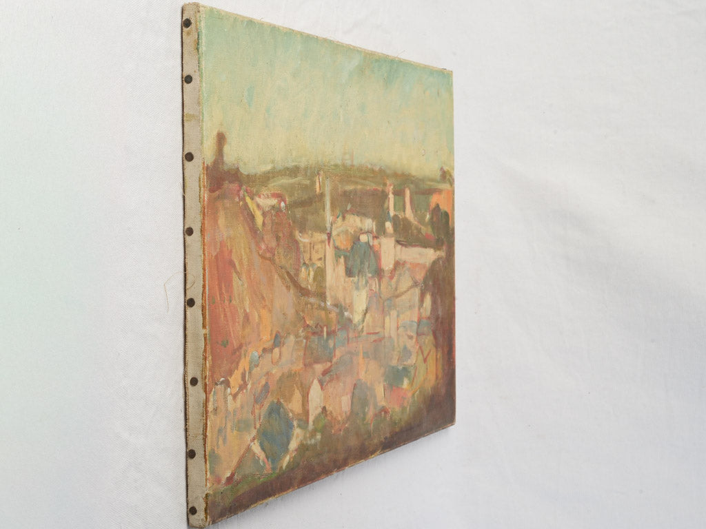 Antique expressive oil masterpiece